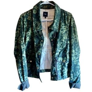 GAP Floral Cinched Utility Bomber Jacket